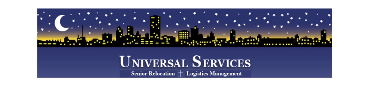 Universal Services assists seniors by providing a turnkey plan that includes organizing, sorting, packing, moving, and unpacking in the new residence.
